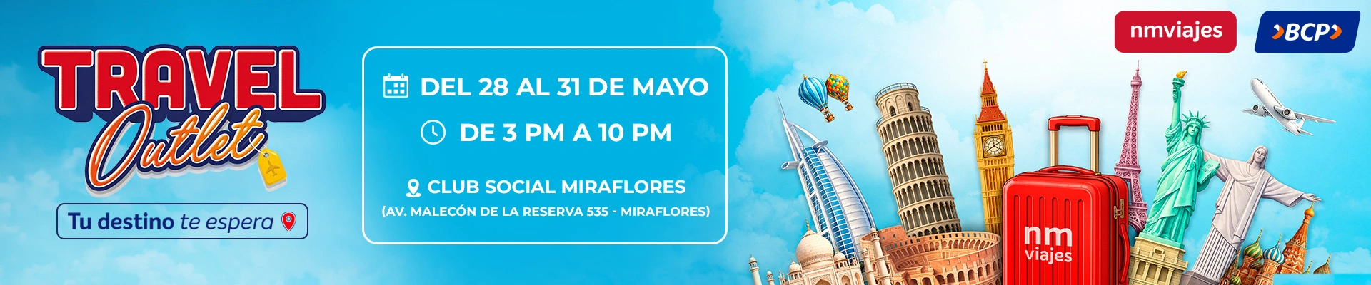 Travel Outlet del 5 al 8 de junio